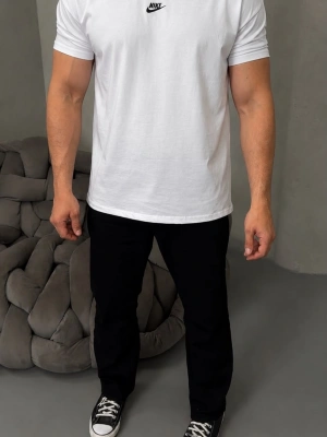 NKE KOLLAR DAR KESİM OVERSİZE TSHİRT - BEYAZ