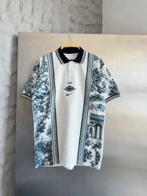 PSG POLO YAKA OVERSİZE T-SHİRT - BEYAZ
