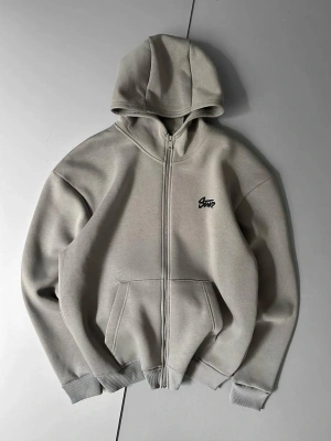 STW BASKI DETAY 3 İPLİK OVERSİZE HIRKA - FÜME