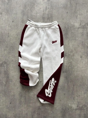 STW NAKIŞ DETAY EŞOFMAN BAGGY 3 İPLİK KUMAŞ - BEYAZ