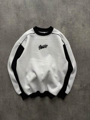SWD NAKIŞ DETAY SWEATSHIRT -BEYAZ