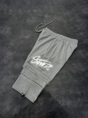 SWD BASKI DETAYLI EŞOFMAN -GRİ