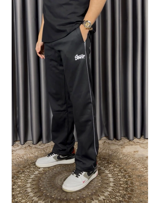 Stwd Ara Biyeli 2 İplik Eşofman - Siyah