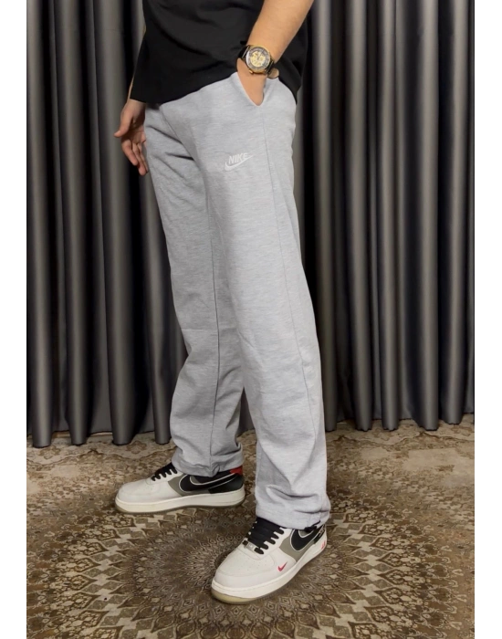 Nakış  2 İplik Eşofman - Gri