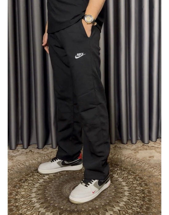 Nakış 2 İplik Eşofman - Siyah