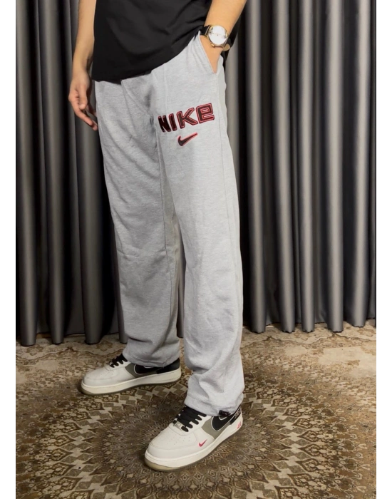 Nke Nakış 2 İplik Eşofman - Gri