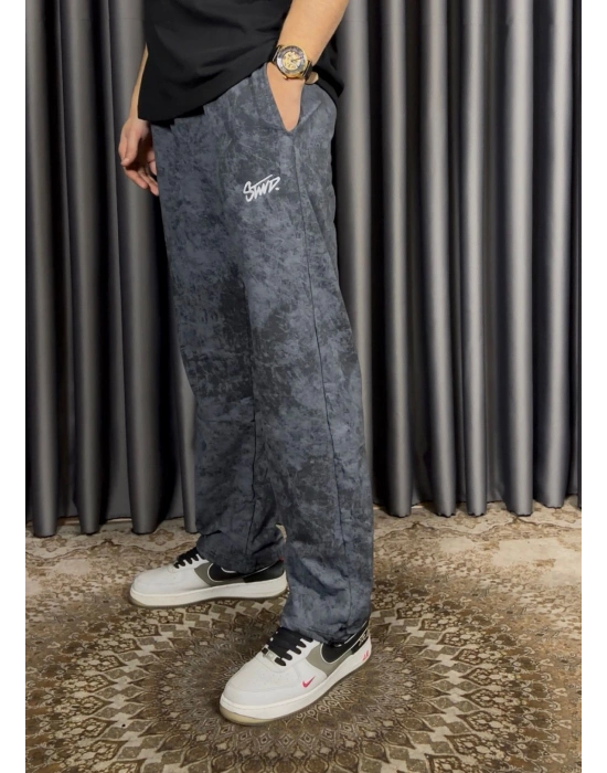 Yıkamalı 2 İplik Eşofman - Füme