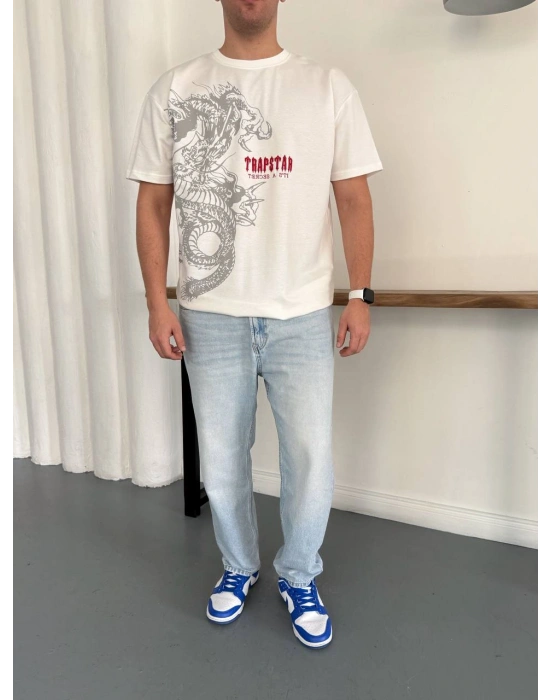 TSTAR OVERSİZE TSHİRT -BEYAZ