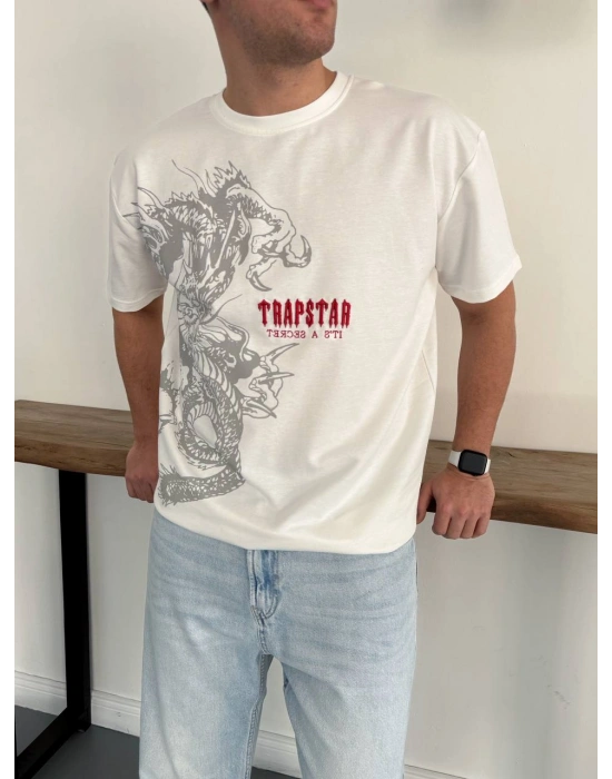 TSTAR OVERSİZE TSHİRT -BEYAZ