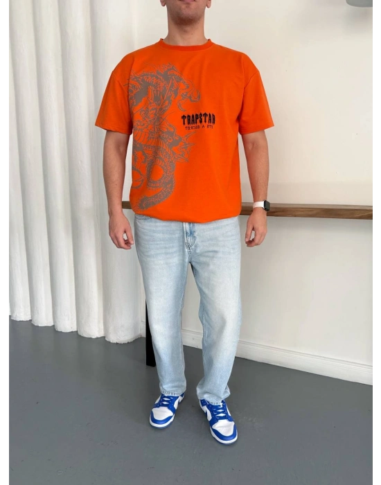 TSTAR OVERSİZE TSHİRT -TURUNCU