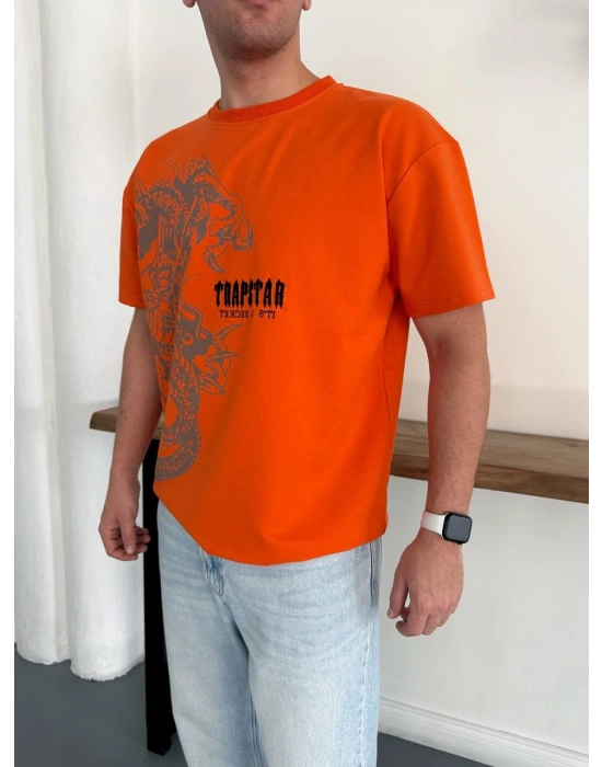 TSTAR OVERSİZE TSHİRT -TURUNCU