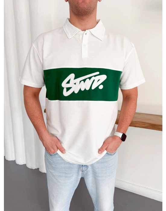 SWD POLO YAKA TSHİRT -BEYAZ