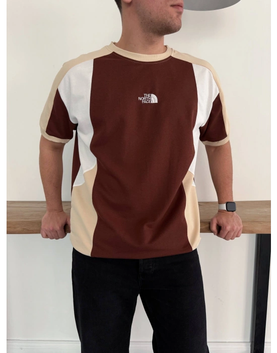 TNF OVERSİZE TSHİRT -KAHVERENGİ