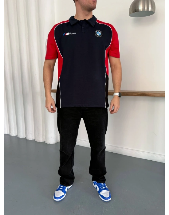 BMW POWER POLO YAKA OVERSİZE TSHİRT -LACİ