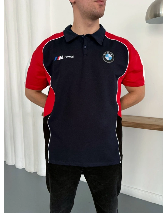 BMW POWER POLO YAKA OVERSİZE TSHİRT -LACİ
