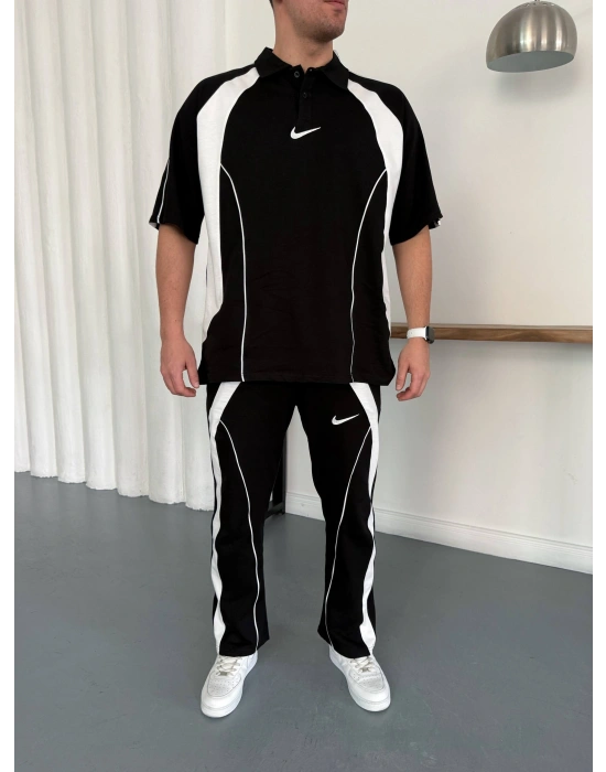 NKE ARA BİLYELİ OVERSİZE EŞOFMAN TAKIM -SİYAH