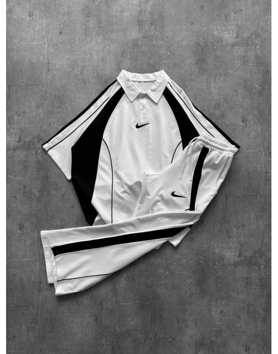 NKE ARA BİLYELİ OVERSİZE EŞOFMAN TAKIM -BEYAZ