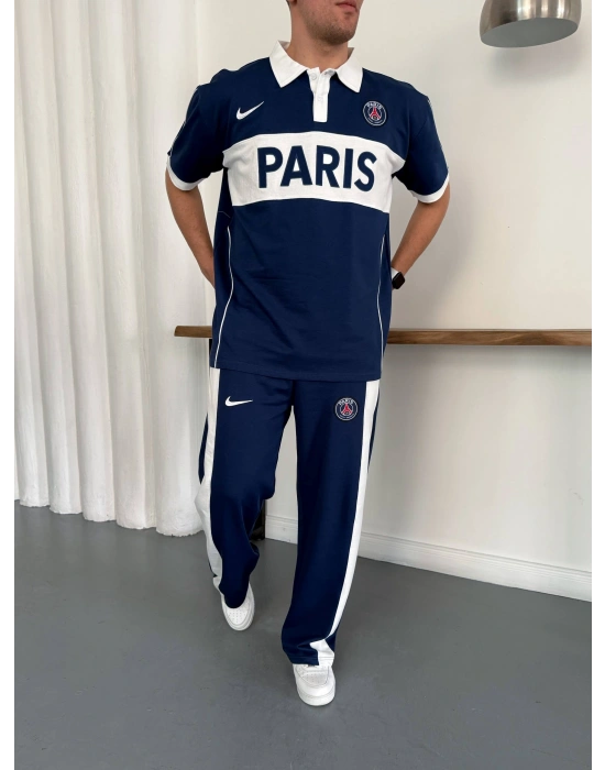 PSG OVERSİZE POLO YAKA EŞOFMAN TAKIM -LACİ