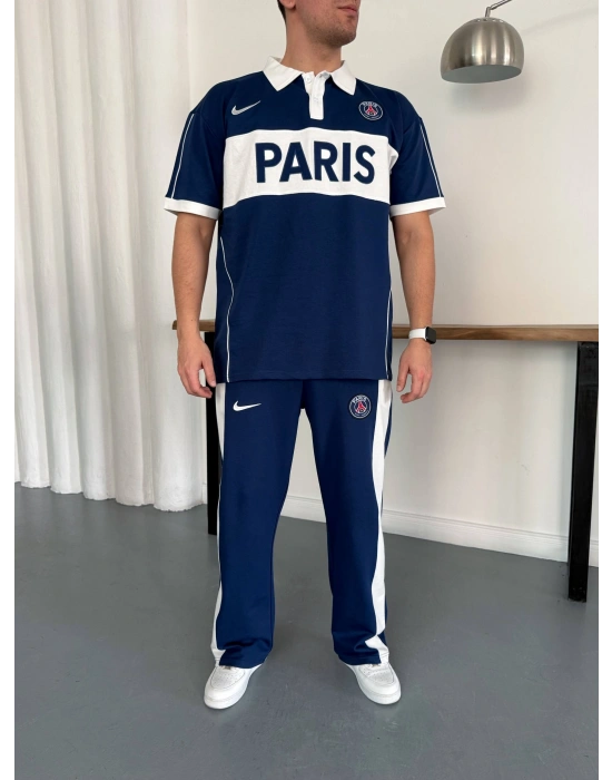 PSG OVERSİZE POLO YAKA EŞOFMAN TAKIM -LACİ