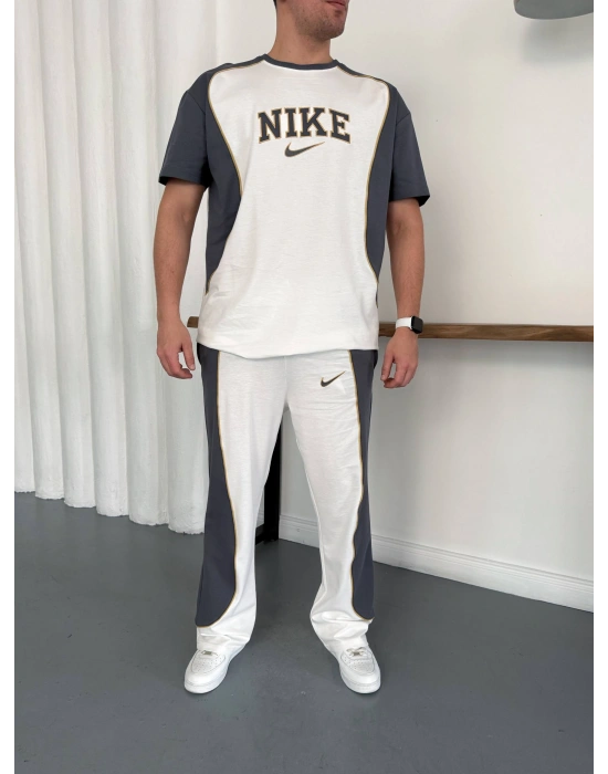 NKE PARÇALI OVERSİZE EŞOFMAN TAKIM -BEYAZ