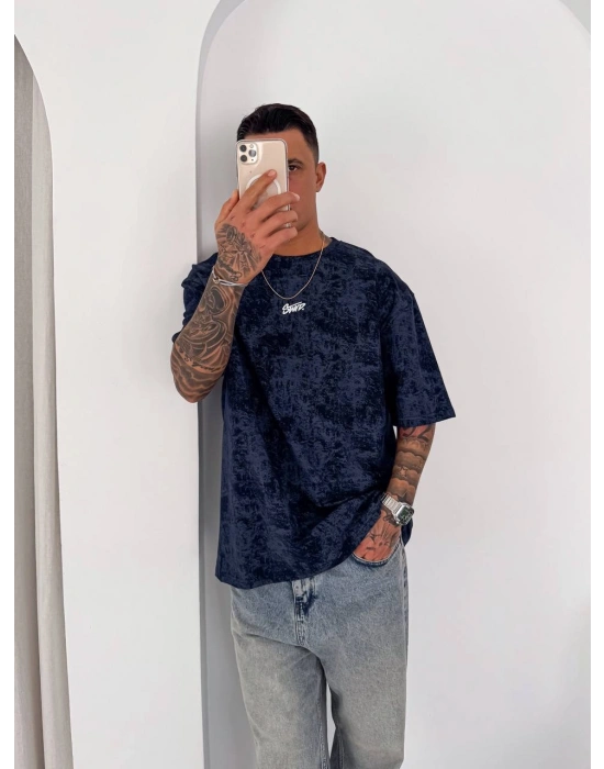 YIKAMALI SWD OVERSİZE TSHİRT -LACİ