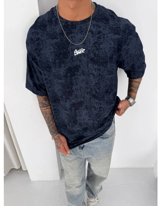 YIKAMALI SWD OVERSİZE TSHİRT -LACİ