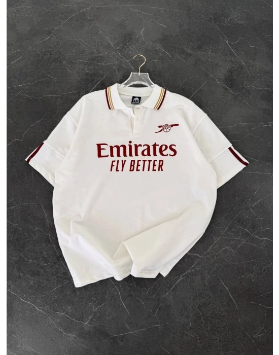 ARS NAKIŞ DETAY OVERSİZE TSHİRT -BEYAZ