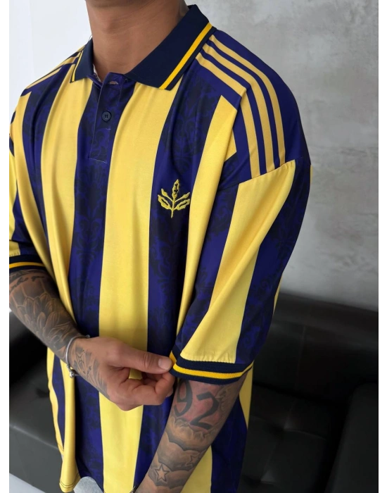 FB NAKIŞ DETAY POLO YAKA TSHİRT