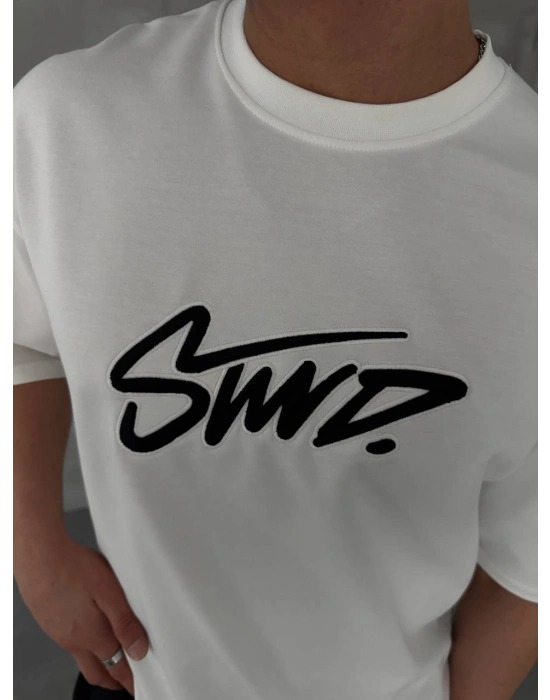 STWD OVERSİZE TSHİRT -BEYAZ