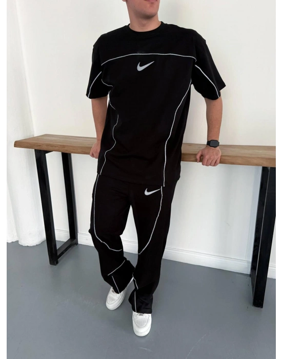 REFLEKTÖR BAGGY EŞOFMAN TAKIM - SİYAH