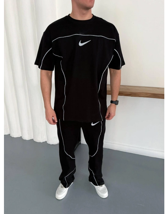 REFLEKTÖR BAGGY EŞOFMAN TAKIM - SİYAH