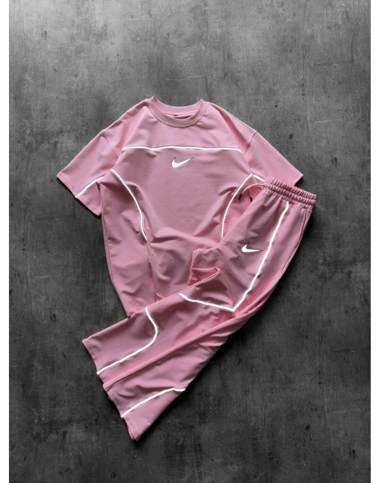 REFLEKTÖR BAGGY EŞOFMAN TAKIM - PEMBE