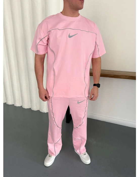 REFLEKTÖR BAGGY EŞOFMAN TAKIM - PEMBE