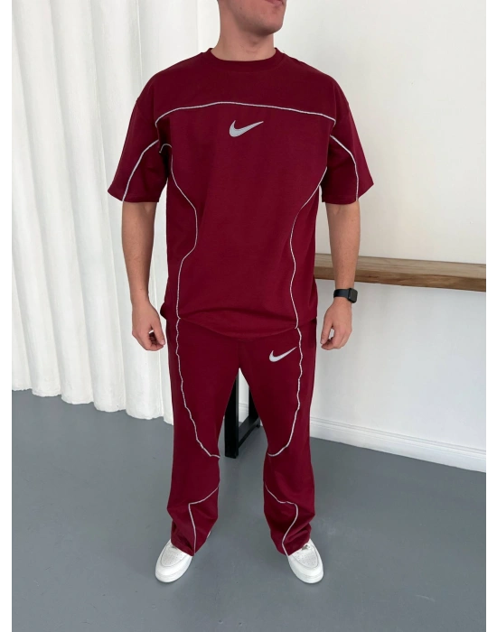 REFLEKTÖR BAGGY EŞOFMAN TAKIM - BORDO