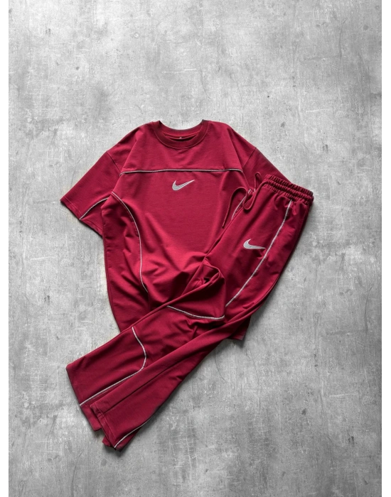 REFLEKTÖR BAGGY EŞOFMAN TAKIM - BORDO