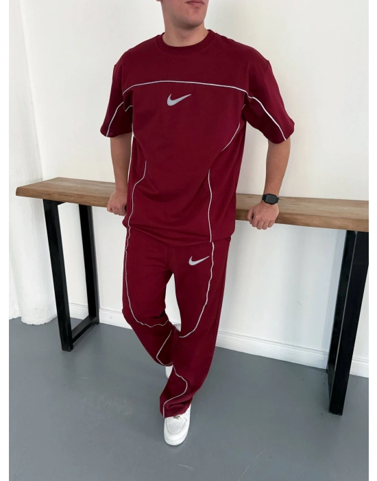 REFLEKTÖR BAGGY EŞOFMAN TAKIM - BORDO