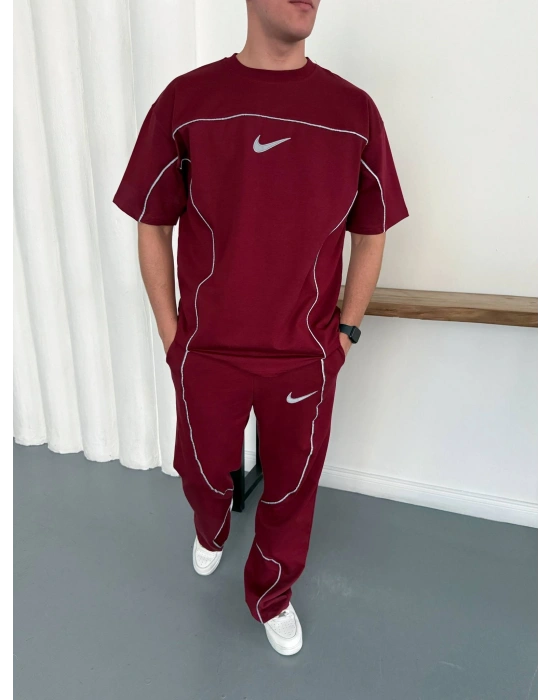 REFLEKTÖR BAGGY EŞOFMAN TAKIM - BORDO