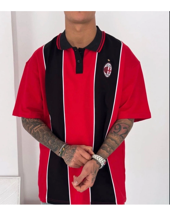 MLN ŞERİT DETAY POLO YAKA TSHİRT