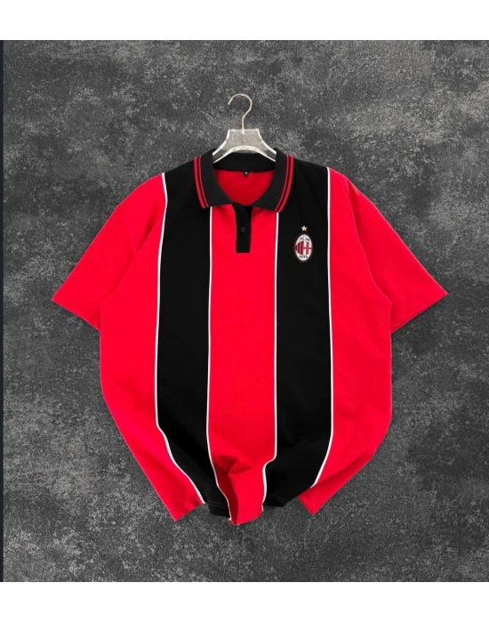 MLN ŞERİT DETAY POLO YAKA TSHİRT