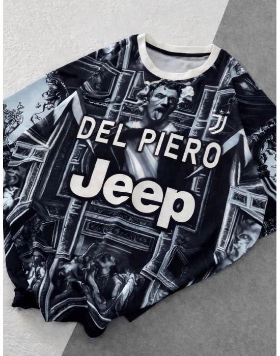 DEL PİERO BİSİKLET YAKA OVERSİZE TSHİRT