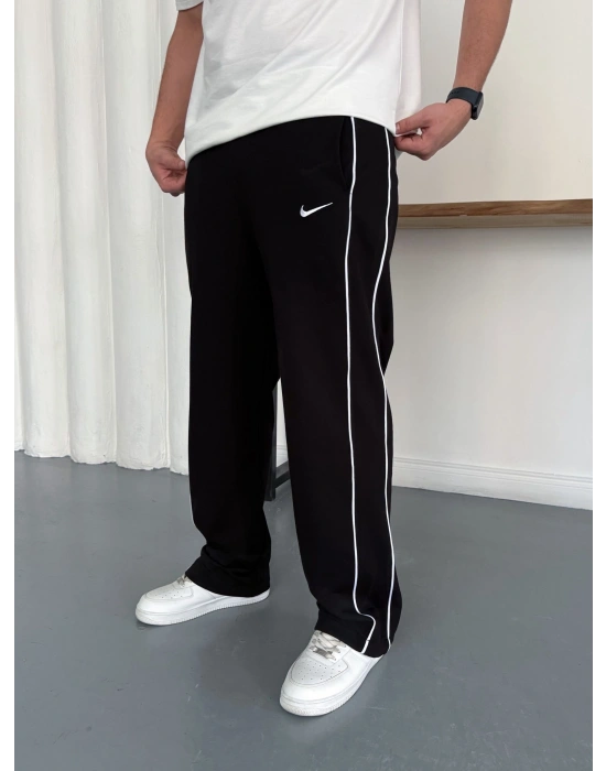 NİKE BİYELİ BAGGY EŞOFMAN - SİYAH