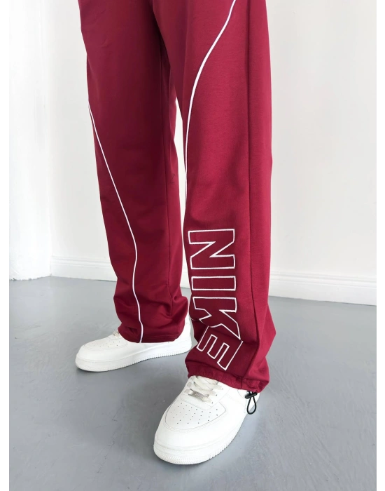 NİKE ARA BİLYE BAGGY EŞOFMAN -BORDO