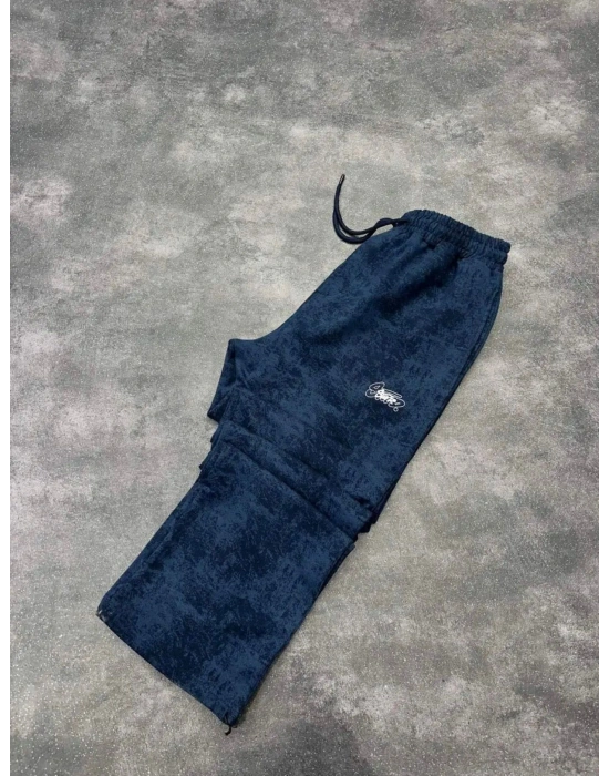 SWD YIKAMALI NAKIŞ 2 İPLİK BAGGY EŞOFMAN -LACİ