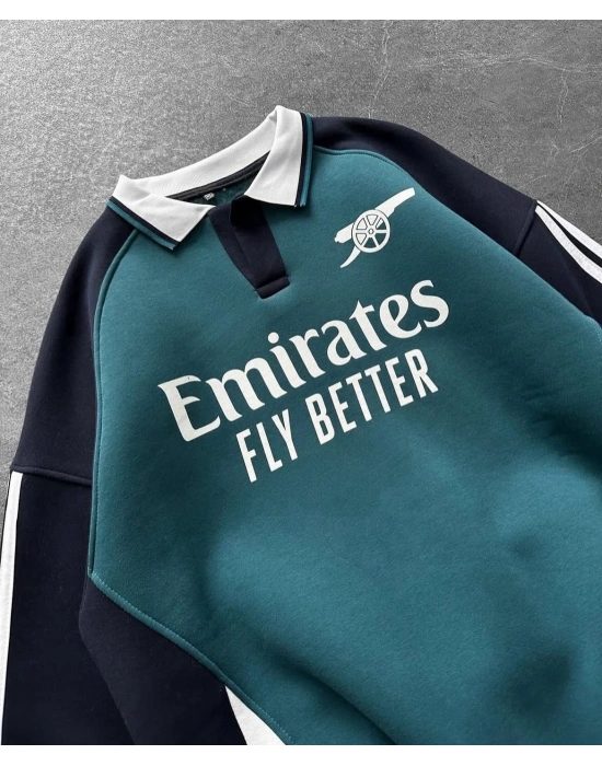 Arsenal Sweat 3 iplik kumaş oversize - yeşil