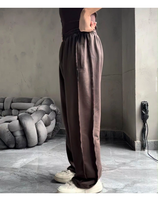 BAGGY EŞOFMAN - KAHVERENGİ