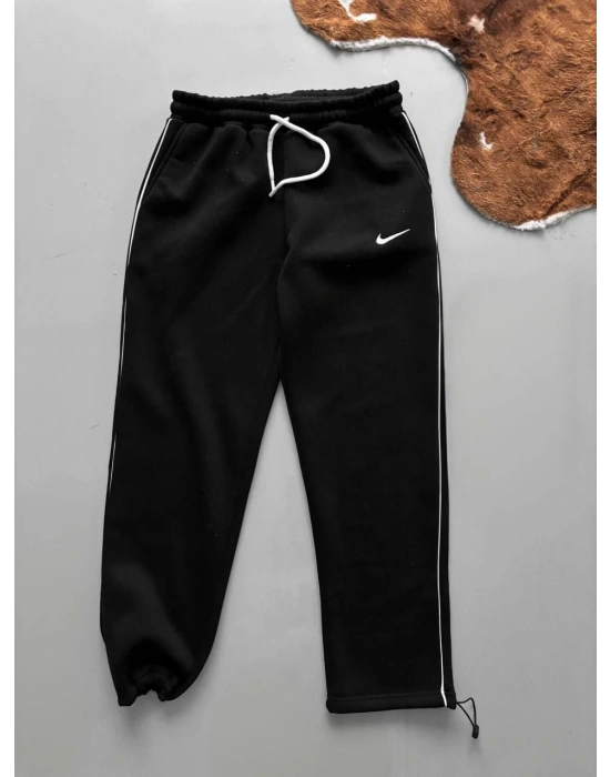 BAGGY NIKE ARA BİYELİ EŞOFMAN - SİYAH