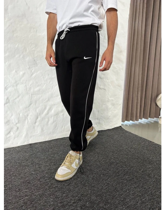 BAGGY NIKE ARA BİYELİ EŞOFMAN - SİYAH