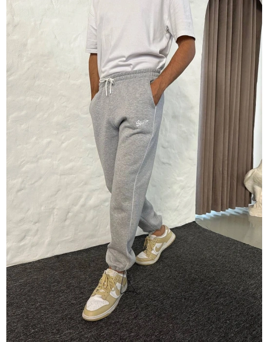 BAGGY STW ARA BİYELİ EŞOFMAN - GRİ