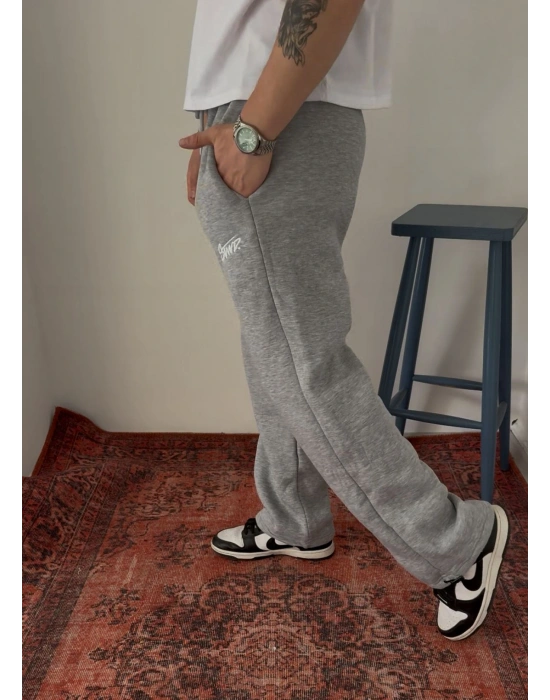 BAGGY STW NAKIŞ DETAY EŞOFMAN - GRİ