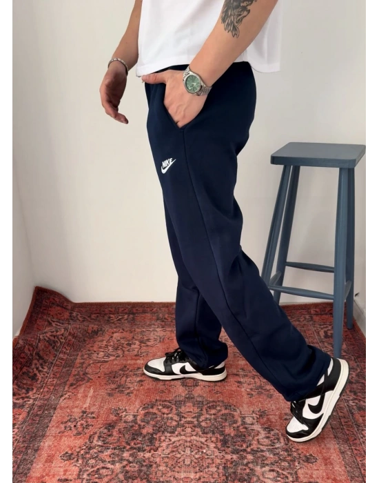 BAGGY NAKIŞ DETAY EŞOFMAN - LACİVERT